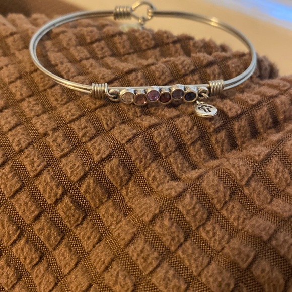 Luca + Danni Jewelry - PURPLE OMBRE STARLIGHT BANGLE BRACELET